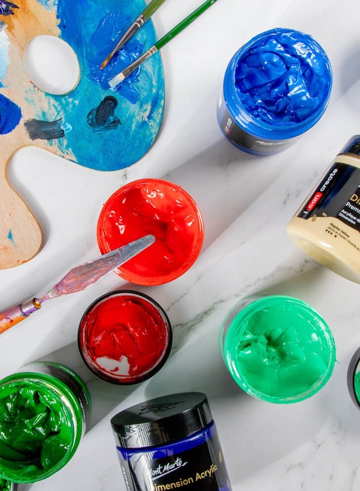 Mont Marte Premium Dimension Acrylic Paint 250ml Content Titanium White - Image 4