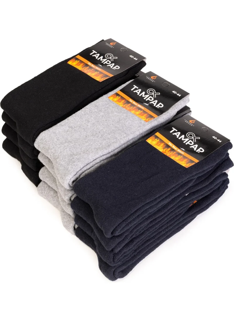 Tampap Men's Winter Thick Socks Towel Socks 6 Pack