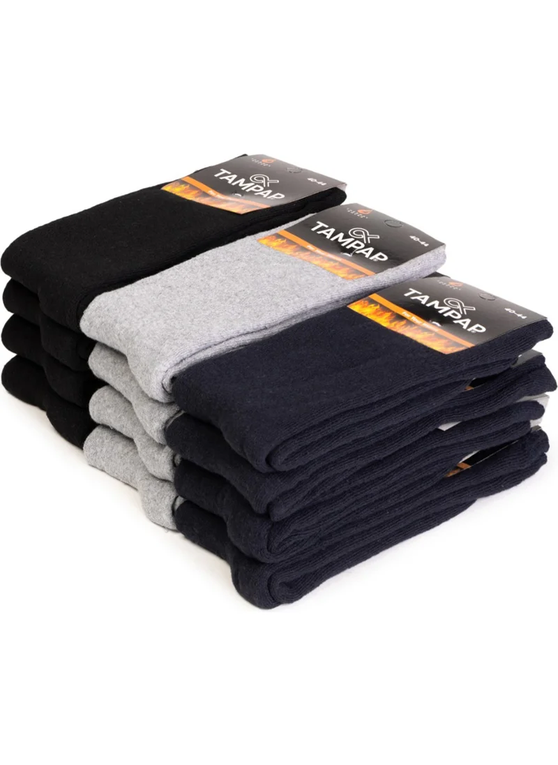 Tampap Men's Winter Thick Socks Towel Socks 6 Pack