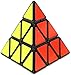 SHUYUE Pyramid Cube Speed Cube Glow in Dark Magic Speed Cube 3D Brain Teasers IQ Puzzles for Kids and Adults Black Background Sticker - Image 4