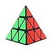 SHUYUE Pyramid Cube Speed Cube Glow in Dark Magic Speed Cube 3D Brain Teasers IQ Puzzles for Kids and Adults Black Background Sticker - Image 2