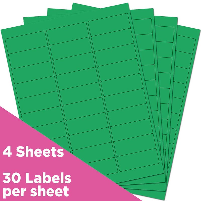 JAM PAPER Return Address Labels - Standard Mailing - 1 x 2 5/8 - Green - 120 Shipping Labels/Pack - Image 2