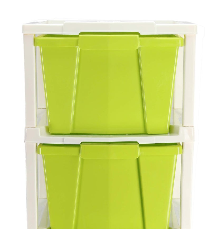 Joyful Studio 5 Xl Plastic modular Drawer System for Home Office Hospital Parlor School Doctors Home and Kids Colour Green Product Dimension when assembeled 31cmx39cmx98 cm - Image 5