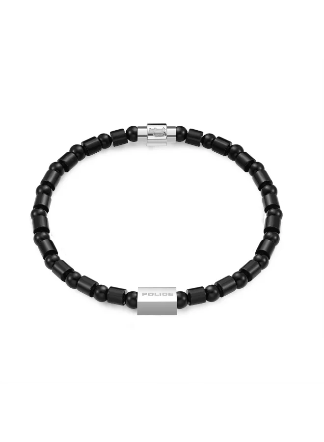 بوليس Urban Color Black Onyx Beads Bracelet Large Men