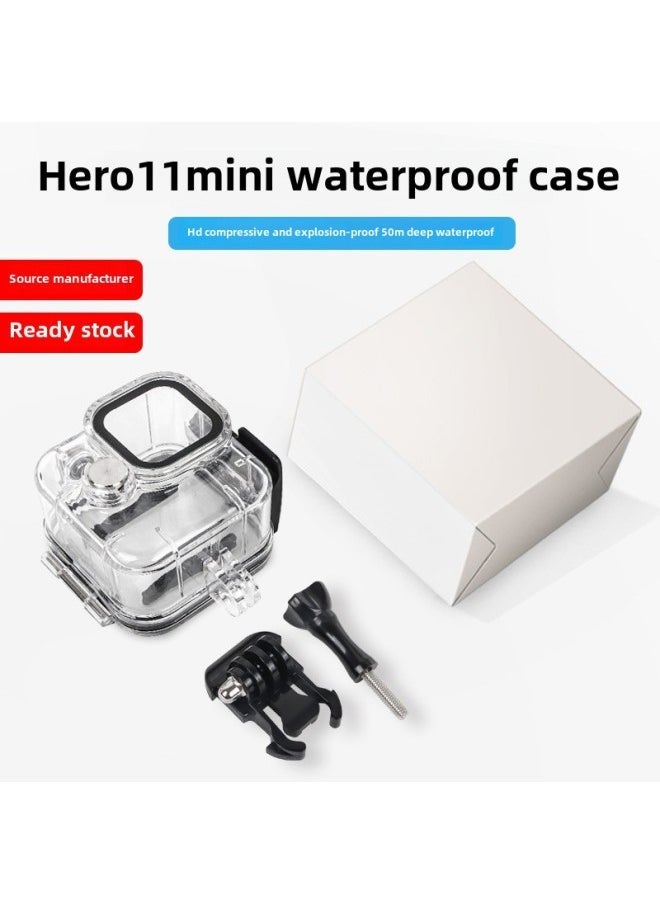 Sports Camera Waterproof Protective Shell Gopro Shadow Stone Insta360 Hero Diving Shell HD Anti-pressure Deep Diving-Color:Insta360X3 - Image 2