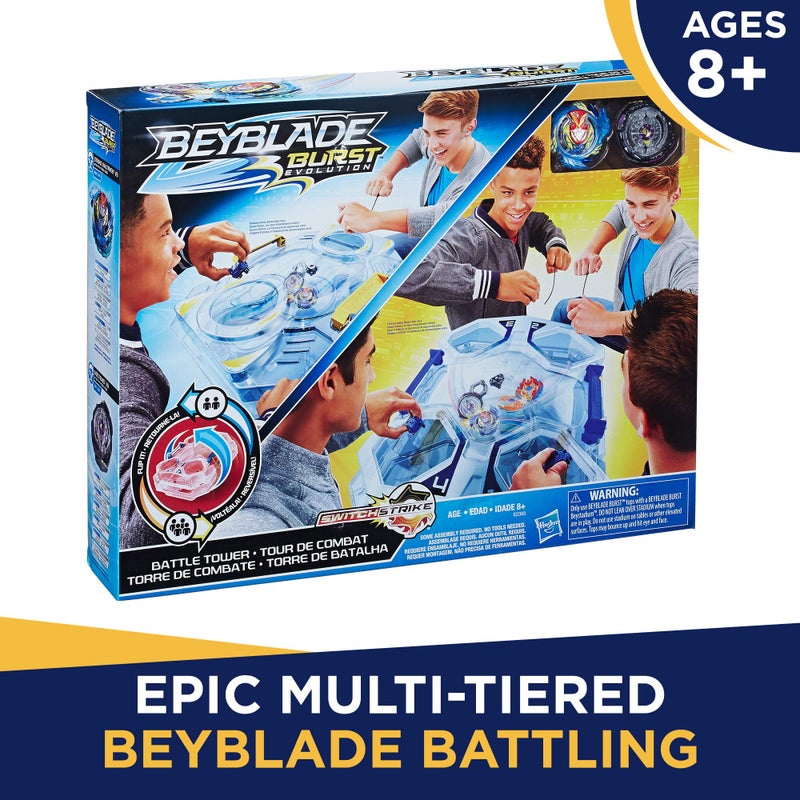 Beyblade Burst Evolution Switchstrike Battle Tower-Includes 2-Level Beystadium, Battling Tops, & Launchers-Age 8+, Multicolor - Image 2