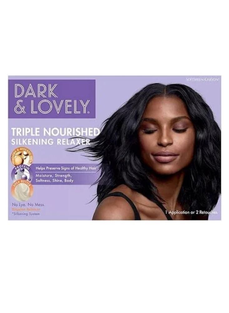 دارك آند لافلي مجموعة دارك آند لفلي ثلاثية التغذية لفرد الشعر بدون مواد كاوية - Image 1