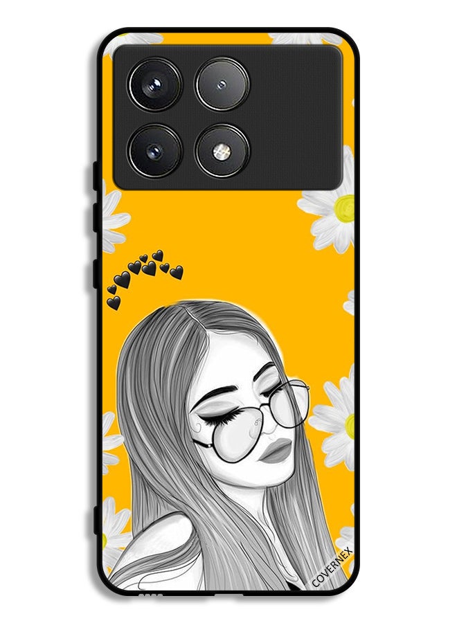 Covernex Xiaomi Poco F6 Pro Protective Case Cover Glasses Girl Art - Image 1