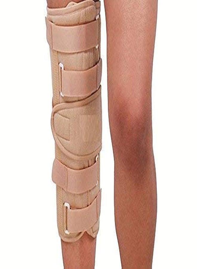 MEDTRIX Knee Brace Knee Immobilizer Knee Support Beige (Height 50 cm (20 Inch)) (XXL) - Image 1