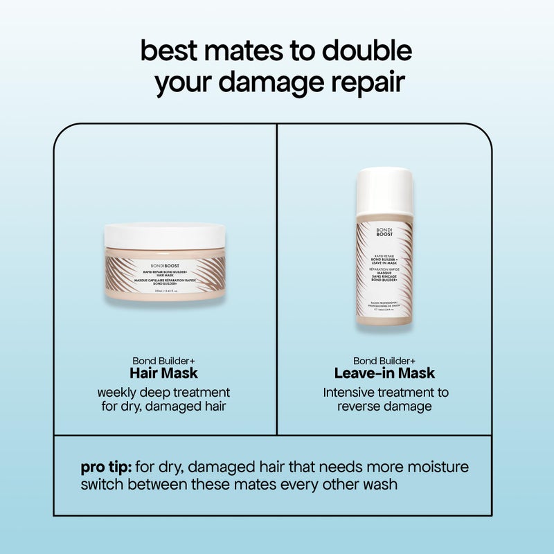BONDIBOOST Rapid Repair Bond Builder + Hair Mask for Damaged Hair [8.45 fl oz], Deep Conditioning Treatment + Restores Strength & Shine - Image 4