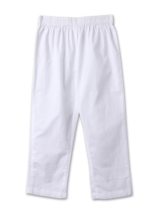 Nautinati Boys Ethnic Kurta Pyjama Set with Printed Nehru Jacket | Cotton | Age 1-5 Year - Image 3