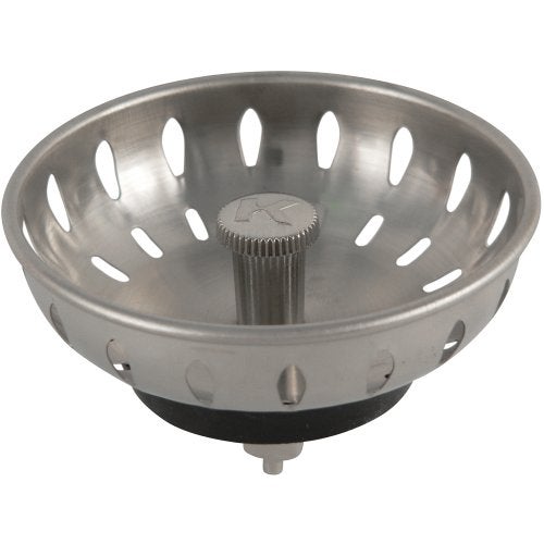 Keeney K820-22DSBN Replacement Fixed Post Strainer Basket, Brushed Nickel - Image 1