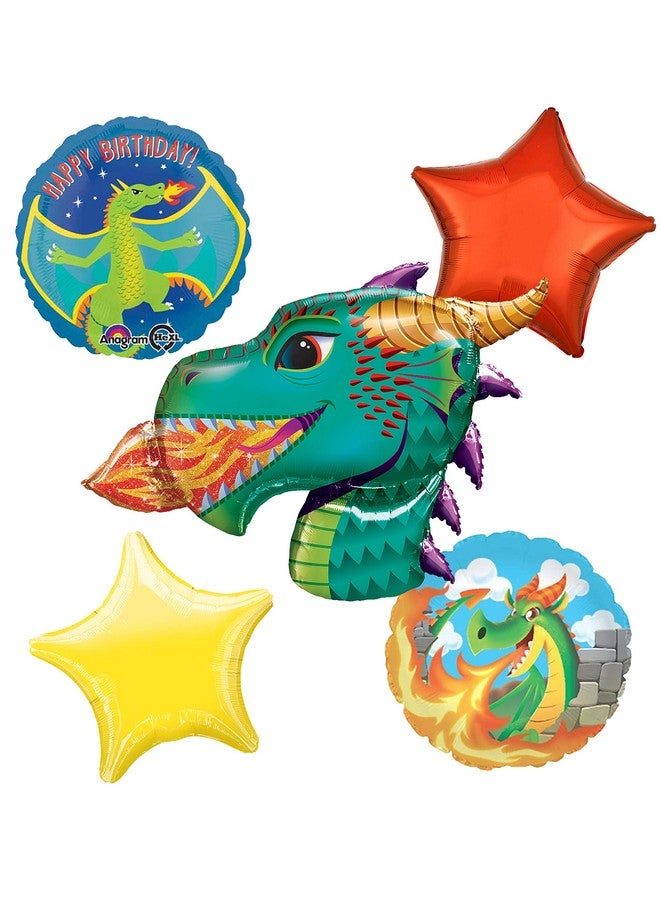 Mayflower Products Fire Breathing Dragon Party Supplies Balloon Bouquet Decorations