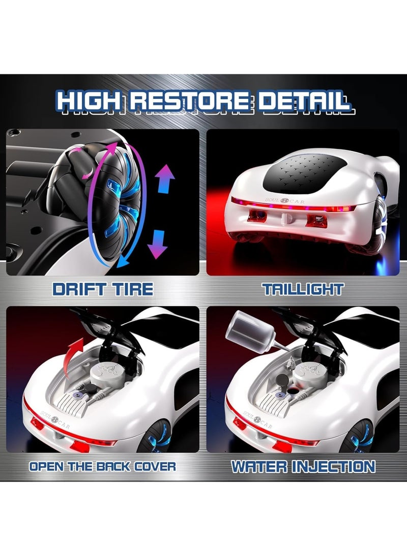 Zikra Gesture Sensing RC Stunt Car - 2.4GHz Remote Control with Cool Lighting & Spray Features, 360¬∞ Rotating Side Drift for Boys Age 4-12 Ideal Birthday Gift - Image 3
