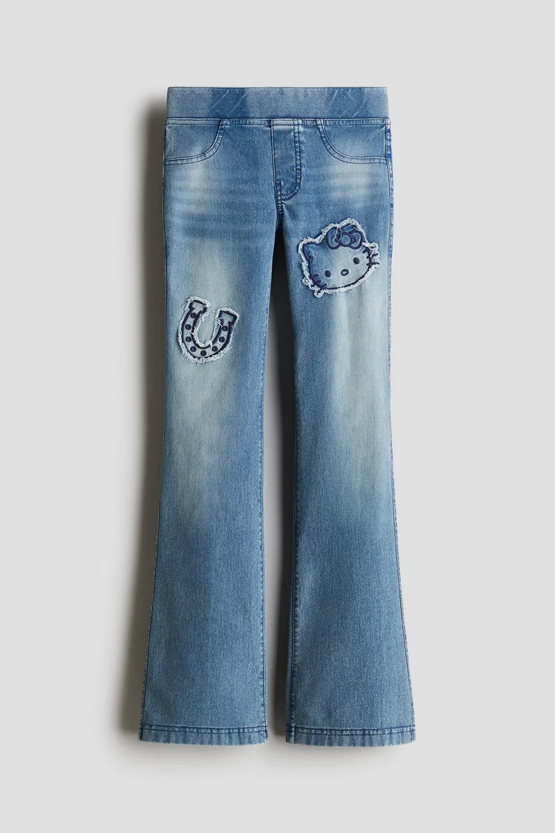 H&M Denim-look flared jeggings