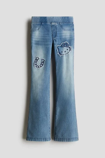اتش اند ام Denim-look flared jeggings