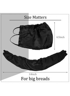eBoot 3 Pieces Beard Caps Beard Bonnet For Men Beard Bandana Covers Adjustable Facial Hair Apron Guard Bonnet Bedtime Bib Cap (Black)  - Image 3