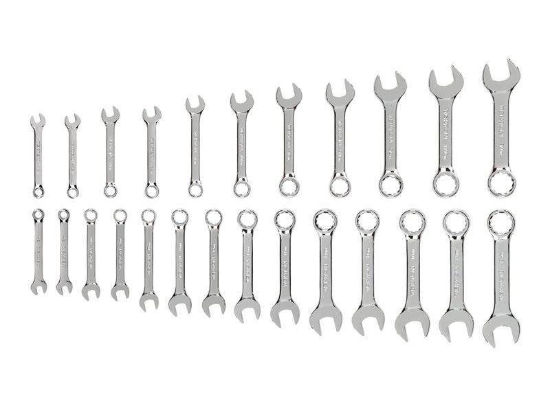 TEKTON Stubby Combination Wrench Set 25Piece 1434 in 619 mm WCB90403