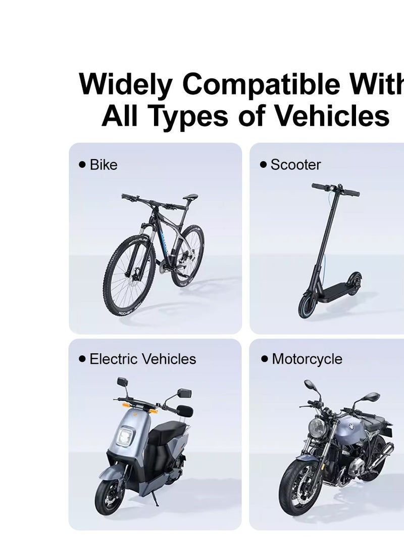 Generic - Cycling Phone Mount, Bicycle/Motorcycle Phone Holder, 360° Adjustment, Half-frame Style Does Not Affect Photography, 4.5-7 Inch, Black and Red - Image 1