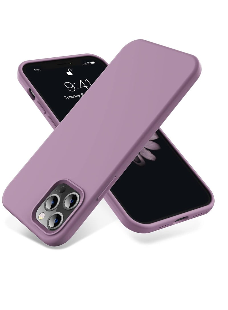 غطاء حماية من السيليكون لهاتف iPhone 11 Pro Max (6.5 بوصة) رفيع ومرن وناعم لحماية كامل الجسم وغطاء خلفي ناعم (أرجواني داكن)