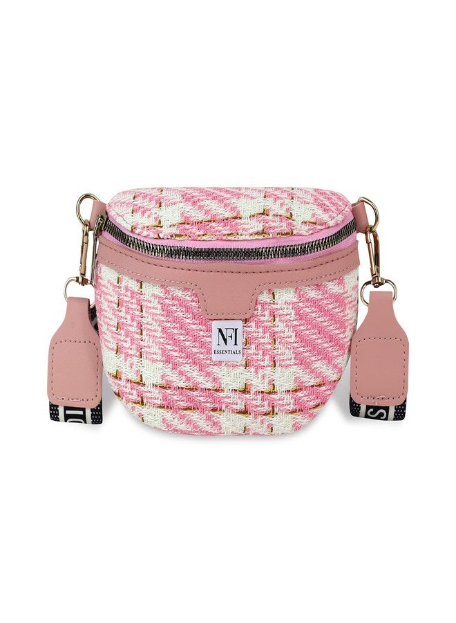 NFI essentials Waist Chest Bag for Women Belt Sling Pouch Crossbody Unisex Crossover Fanny Pack One Side Travel Handy Hiking Zip Bag Multipurpose Canvas Adjustable Thick Strap Shoulder Money Phone Bag - Image 1