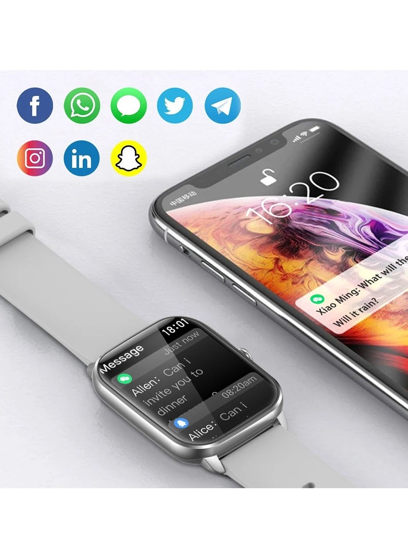 ColMi COLMI C61 Smart Watch For Men Women Full Screen Bluetooth Calling Heart Rate Sleep Monitor 100+ Sport Models  - Image 2