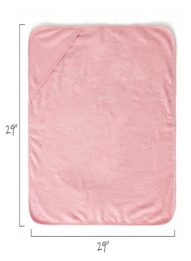 Butterblu Harper - 100% Organic Cotton Hooded Towels, 3-Pack, Pink - Image 4