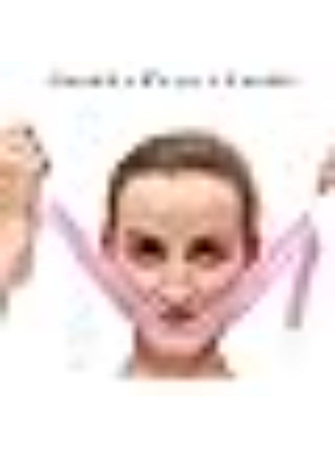 V-shaped silicone face mask – face and chin lifting belt for jawline definition and cheek slimming with adjustable design - Image 4