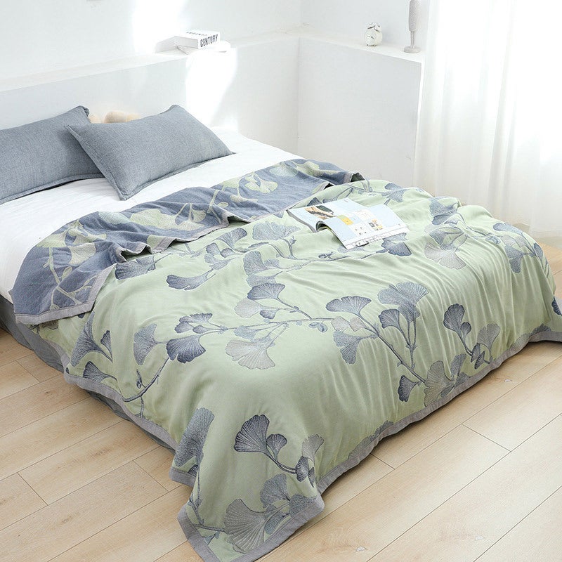 New Combed Cotton Fine Sand Gauze Towel Blanket Soybean Fiber Blanket Single Double Leisure Blanket - Image 3