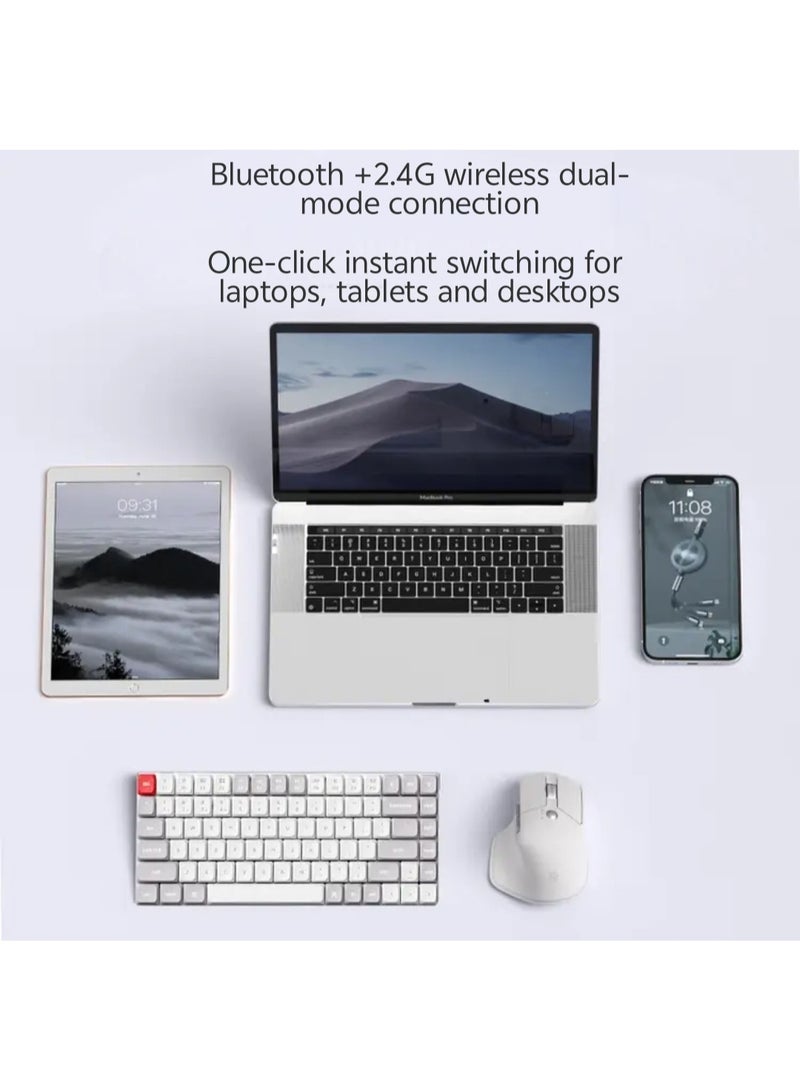 M3 Elite Upgraded ergonomic mouse, wireless Bluetooth, office light sound button charging, compatible with Apple Mac, Huawei Matebook laptops - Image 5