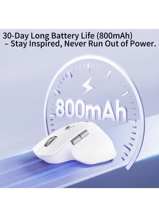 M3 Elite Upgraded ergonomic mouse, wireless Bluetooth, office light sound button charging, compatible with Apple Mac, Huawei Matebook laptops - Image 3