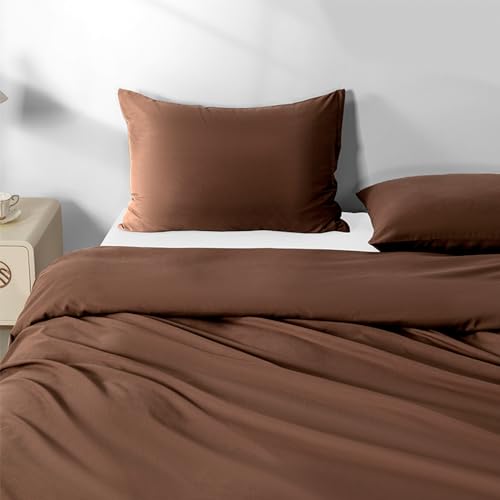 NookZuzu 2 Pack Microfiber Zipper Pillowcases, Soft Comfortable Not Shrink Coffee Pillow Case, Standard Pillow Cases Set of 2 (20x26 Inches) - Image 2