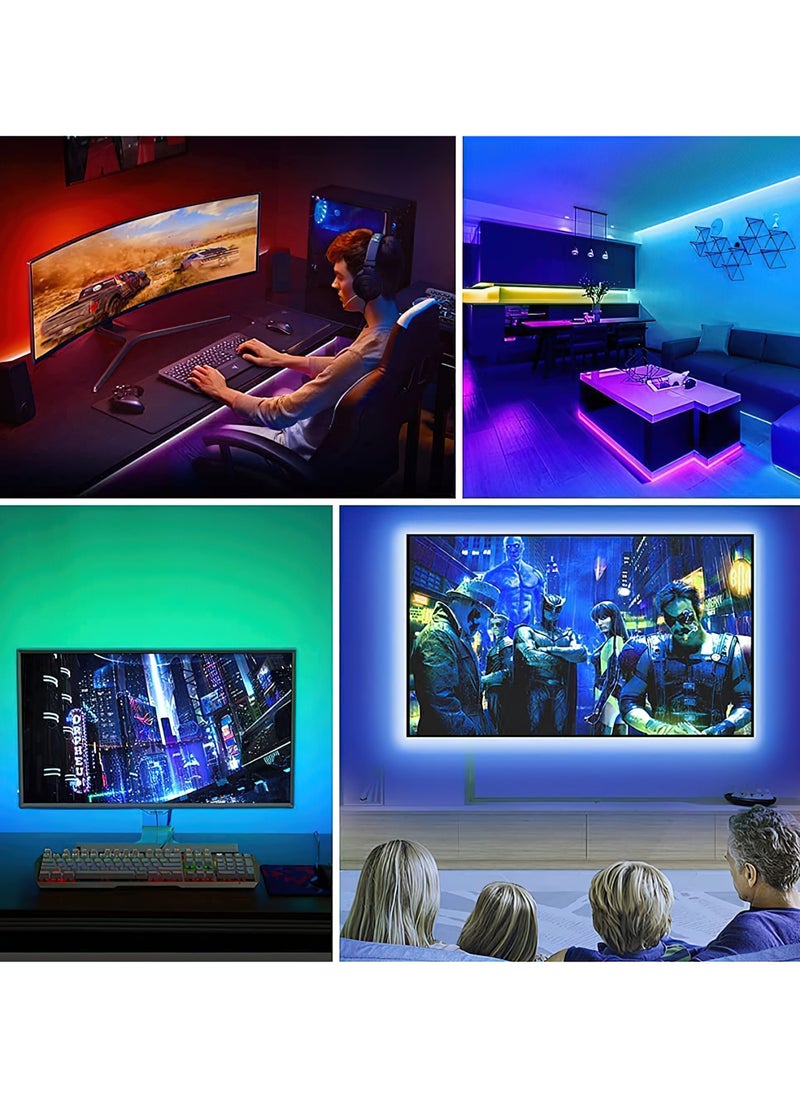 Goldfish - LED Light Strip RGB Bluetooth Multi-Color Light Strip Atmosphere Light Strip Background Wall Light Strip 2M - Image 1