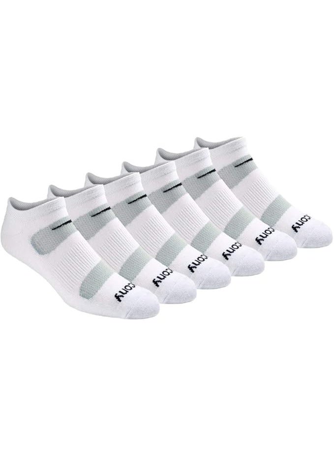 Saucony Men's RunDry Mesh Ventilating Comfort Fit Performance No-Show Socks, Available in M-XXL (6, 12, 18 Pairs) - Image 1