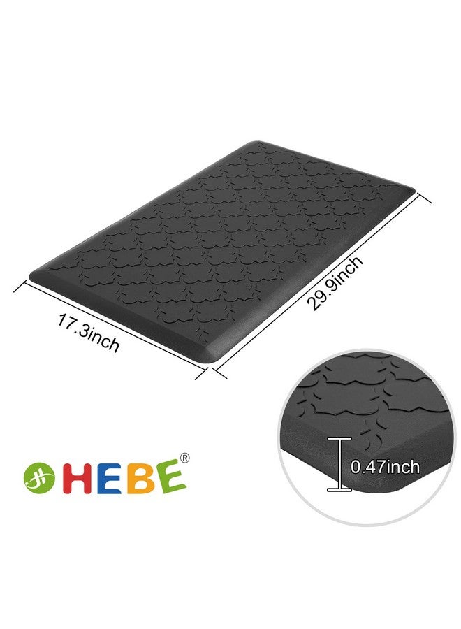 HEBE HEBE Kitchen Mat Cushioned Anti Fatigue Kitchen Floor Mat Runner 17.3"x28" Non Slip Kitchen Mats for Floor Waterproof Kitchen Rugs and Mats Comfort Mat for Standing Desk,Sink,Laundry - Image 2