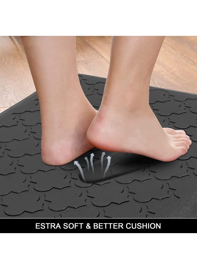 HEBE HEBE Kitchen Mat Cushioned Anti Fatigue Kitchen Floor Mat Runner 17.3"x28" Non Slip Kitchen Mats for Floor Waterproof Kitchen Rugs and Mats Comfort Mat for Standing Desk,Sink,Laundry - Image 4