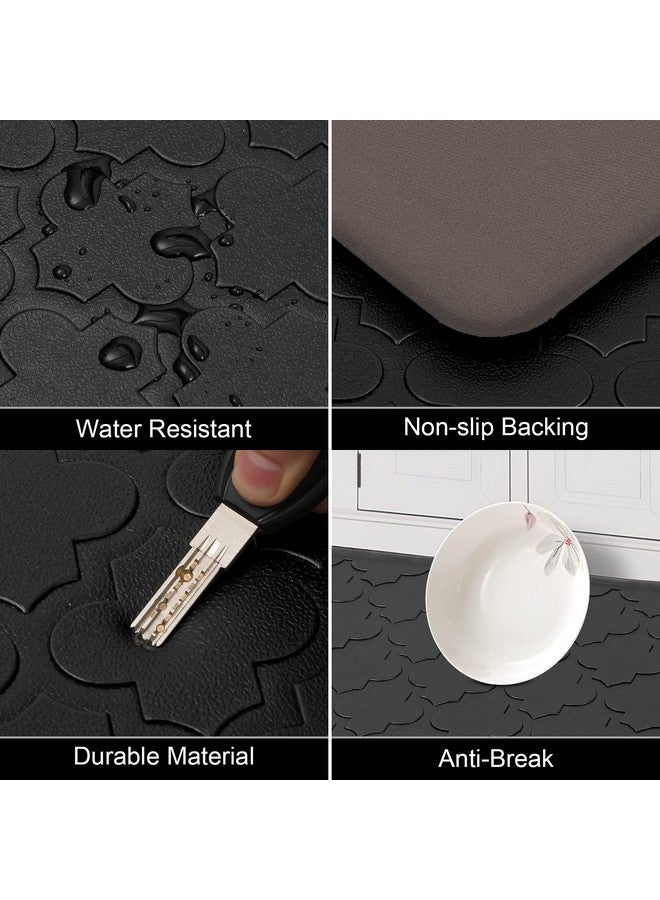 HEBE HEBE Kitchen Mat Cushioned Anti Fatigue Kitchen Floor Mat Runner 17.3"x28" Non Slip Kitchen Mats for Floor Waterproof Kitchen Rugs and Mats Comfort Mat for Standing Desk,Sink,Laundry - Image 5