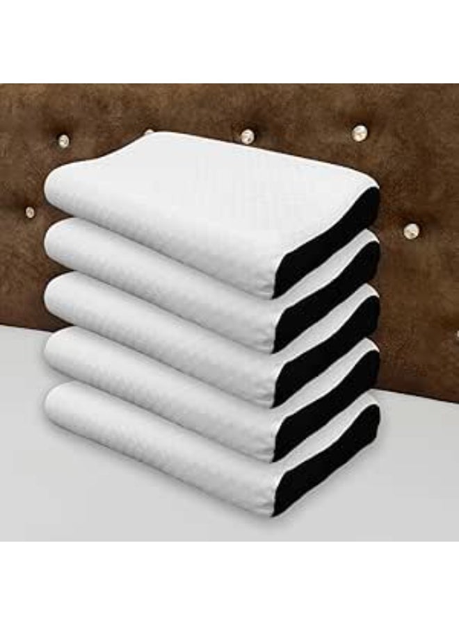Memory Foam Cervical Pillow Set – Contour Orthopedic Neck & Shoulder Support with Dual Height, Removable Cover, Standard Size Pack - Image 1