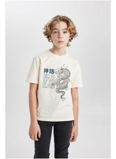 Boy Regular Fit Crew Neck Knitted Short Sleeve T-Shirt