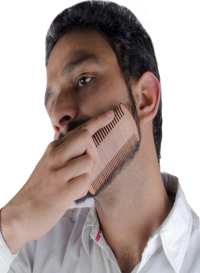 Ekan Handmade Anti-Dandruff Neem Wood Comb For Men and Women Use Brown 20Grams Pack of 1 (M-5) - Image 4
