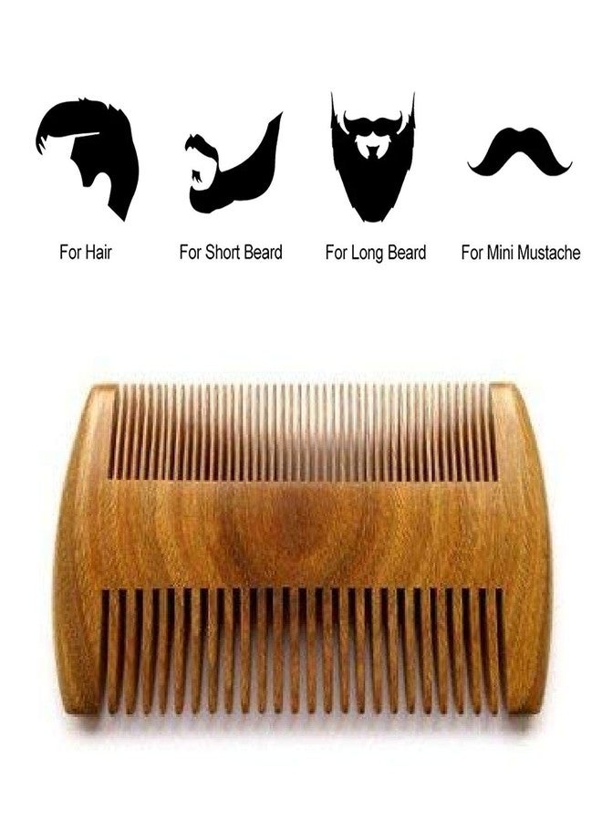 Ekan Handmade Anti-Dandruff Neem Wood Comb For Men and Women Use Brown 20Grams Pack of 1 (M-5) - Image 1