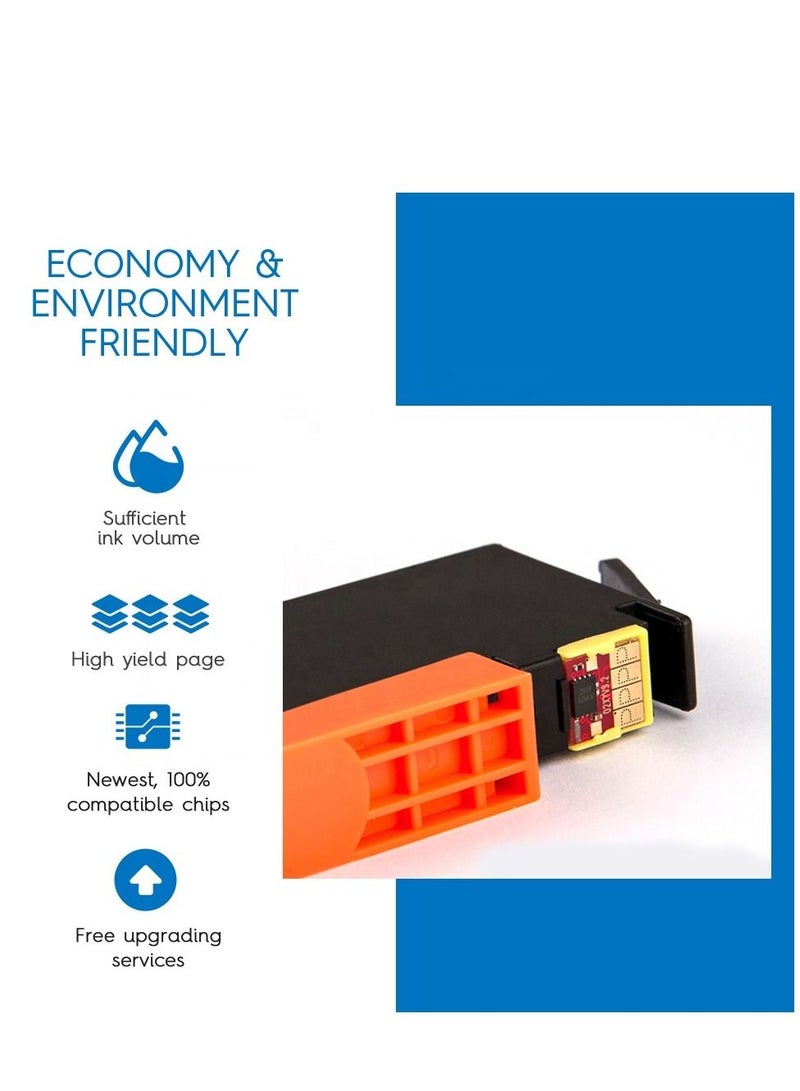 NexNova ink 655 for HP Cartridge (4-Pack: BK C M Y) for Deskjet Ink Advantage 3525 4615 4625 5525 6520 6525 - Image 4