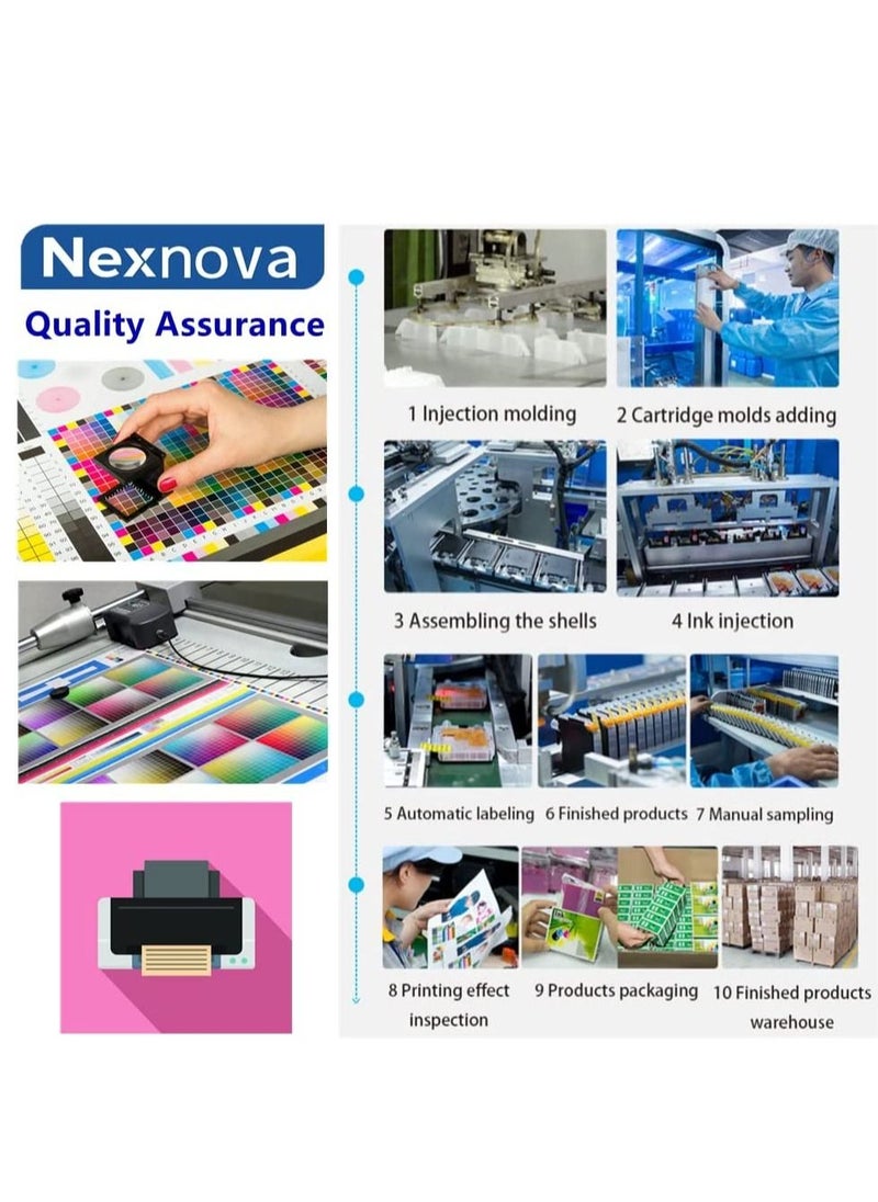 NexNova - ink 655 for HP Cartridge (4-Pack: BK C M Y) for Deskjet Ink Advantage 3525 4615 4625 5525 6520 6525 - Image 1