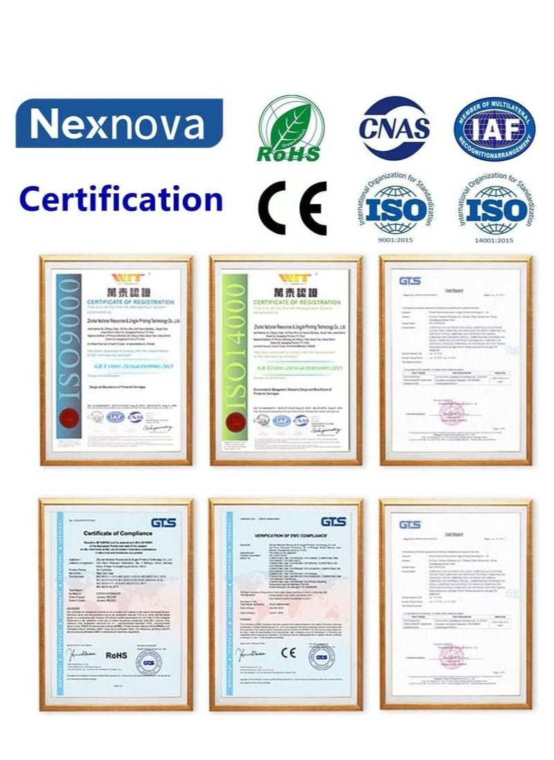 NexNova - ink 655 for HP Cartridge (4-Pack: BK C M Y) for Deskjet Ink Advantage 3525 4615 4625 5525 6520 6525 - Image 1