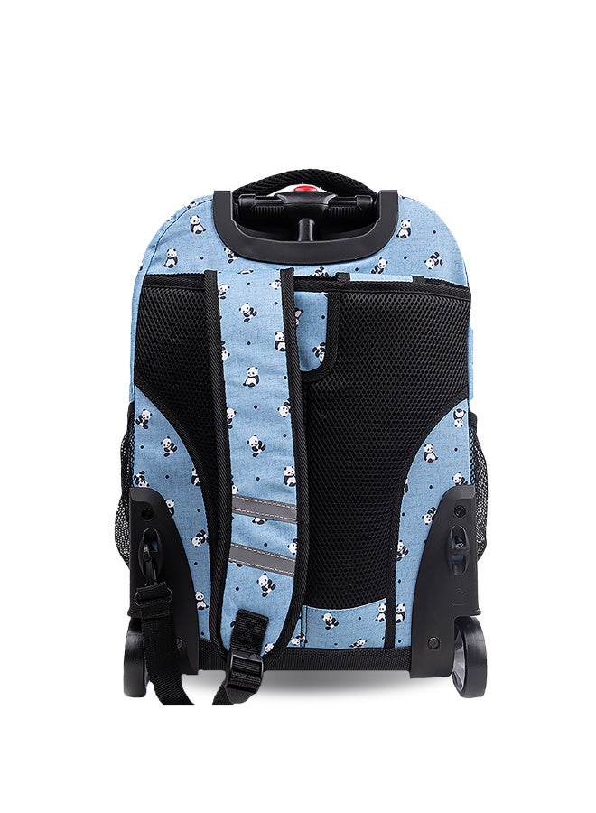 J World New York Sunrise Kids Rolling Backpack - PANDA - Image 3