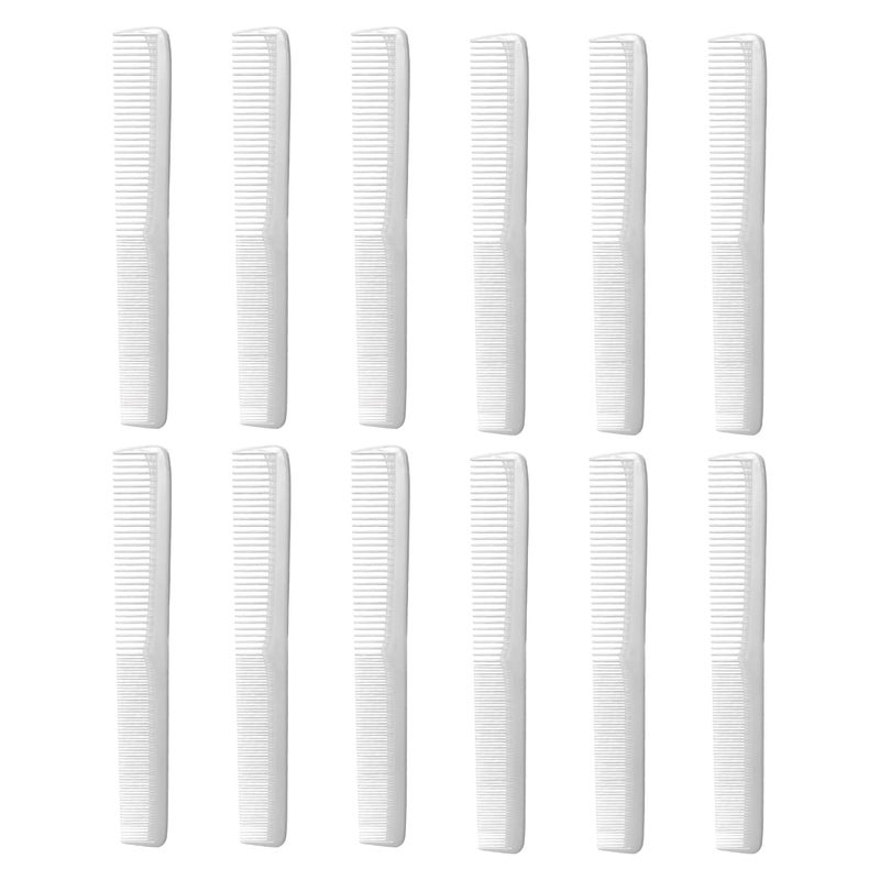 150 Hair Combs Barber Comb Set Combs For Men Combs For Women Combs For Hair Stylist Beard Mustache Styling Pocket Comb Made In USA 12 Piece White