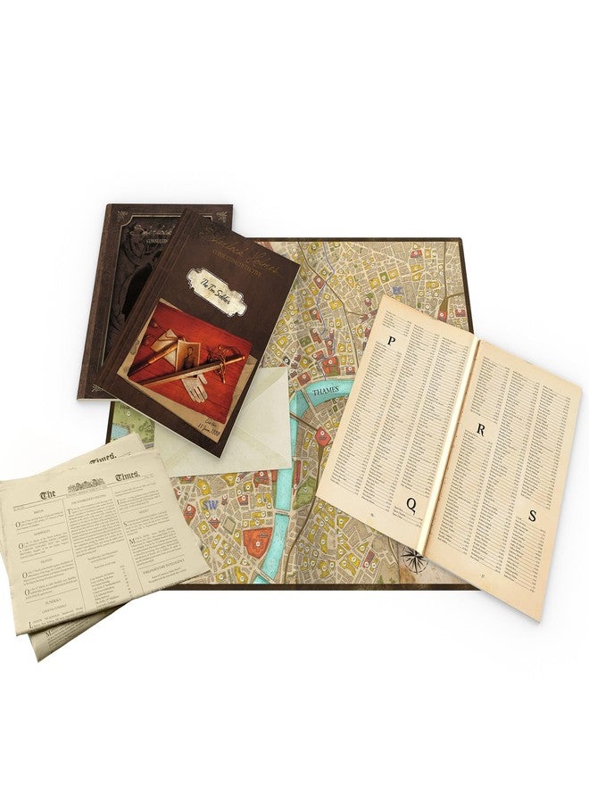Asmodee Sherlock Holmes Consulting Detective - The Thames Murders & Other Cases Board Game - Captivating Mystery Game for Kids & Adults, Ages 14+, 1-8 Players, 90 Min Playtime - Image 4