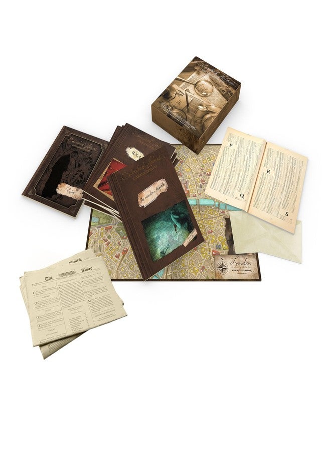 Asmodee Sherlock Holmes Consulting Detective - The Thames Murders & Other Cases Board Game - Captivating Mystery Game for Kids & Adults, Ages 14+, 1-8 Players, 90 Min Playtime - Image 5