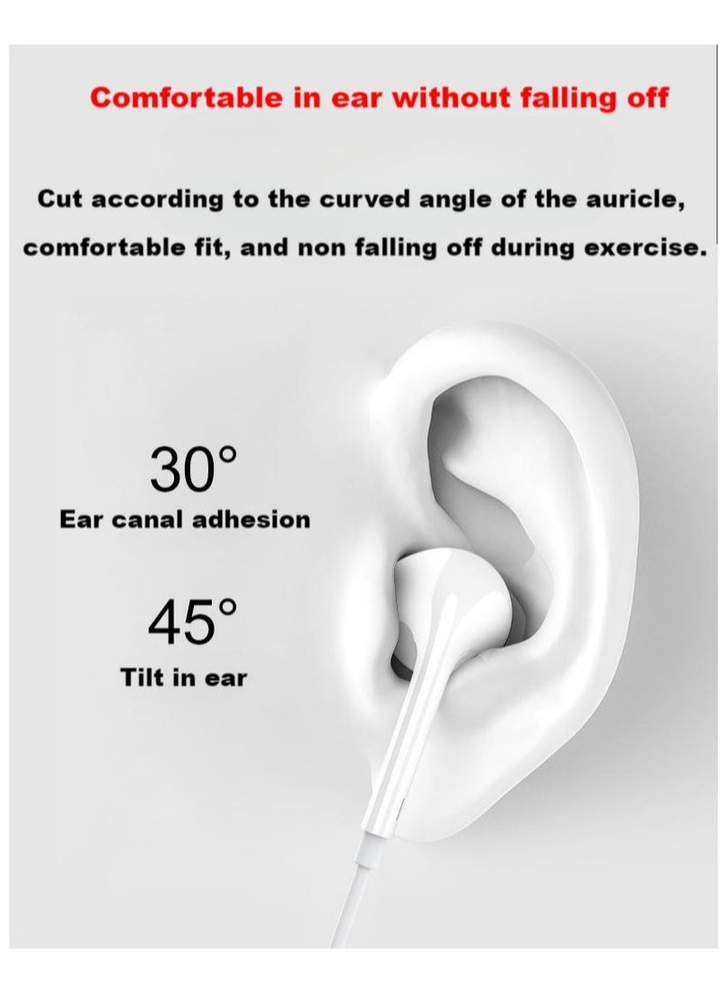 EarPods With Lightning Connector | iPhone Headphones, [MFI Certified] Earphones Wired Stereo Sound Earbuds with Microphone and Volume Control, Compatible with iPhone 14/13/12/SE/11/XR/XS/X/7/7 Plus/8