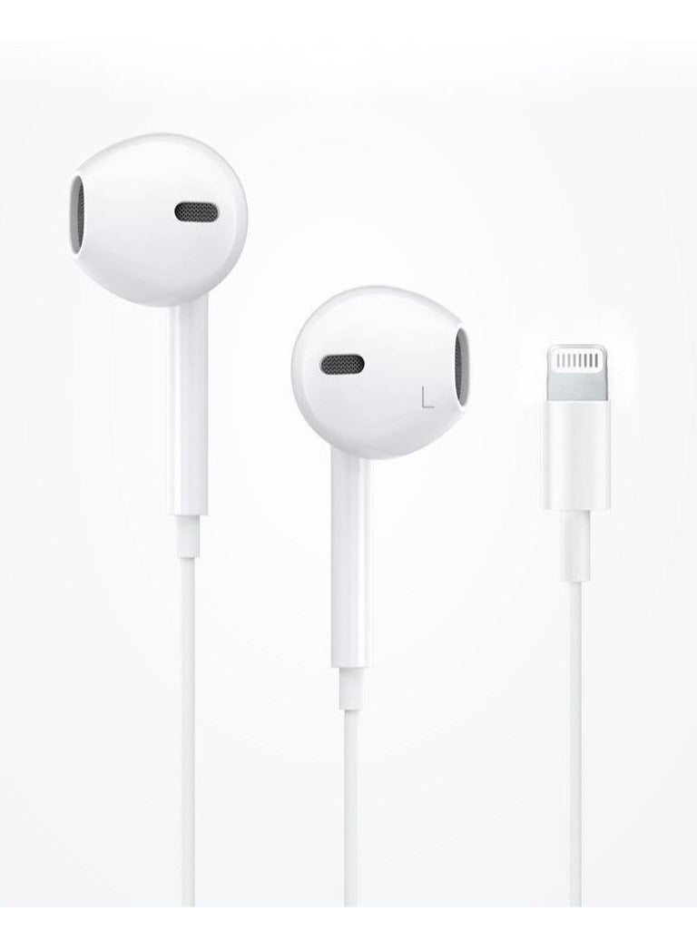 EarPods With Lightning Connector | iPhone Headphones, [MFI Certified] Earphones Wired Stereo Sound Earbuds with Microphone and Volume Control, Compatible with iPhone 14/13/12/SE/11/XR/XS/X/7/7 Plus/8